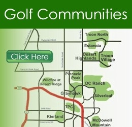 Scottsdale golf homes map